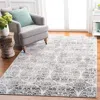 Safavieh Martha Stewart Isabella Machine Made Area Rug, Charcoal / Ivory Traditional Style Easy Care In Gray
