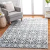 Safavieh Martha Stewart Isabella Machine Made Area Rug, Grey / Ivory Traditional Style Easy Care In Blue
