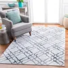 Safavieh Martha Stewart Isabella Machine Made Area Rug, Ivory / Grey Modern Style Easy Care In Gray