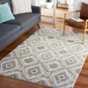 Safavieh Martha Stewart Lucia Shag Machine Made Area Rug, Dark Grey / Light Grey Global Inspired Style Easy C In Gray