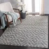 Safavieh Martha Stewart Lucia Shag Machine Made Area Rug, Dark Grey / Light Grey Modern Style Easy Care In Gray