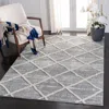 Safavieh Martha Stewart Lucia Shag Machine Made Area Rug, White / Light Grey Modern Style Easy Care In Gray
