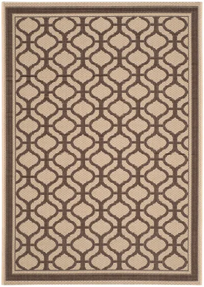 Safavieh Martha Stewart Machine Made Area Rug, Cream / Chocolate Contemporary Style Easy Care
