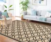 Safavieh Martha Stewart Machine Made Area Rug, Creme / Black Contemporary Style Easy Care In Neutral
