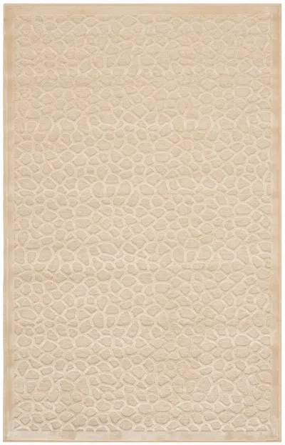 Safavieh Martha Stewart Machine Made Area Rug, Creme Contemporary Style Easy Care In Neutral
