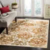 Safavieh Martha Stewart Machine Made Area Rug, Creme Transitional Style Easy Care In Brown