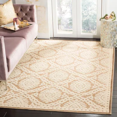 Safavieh Martha Stewart Machine Made Area Rug, Reed Traditional Style Easy Care In Neutral