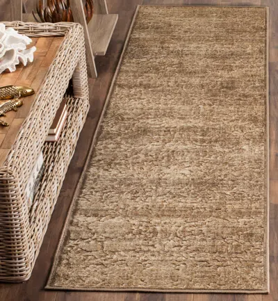 Safavieh Martha Stewart Machine Made Area Rug, Soft Anthracite / Camel Traditional Style Easy Care