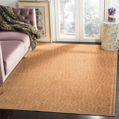 Safavieh Martha Stewart Machine Made Area Rug, Taupe Contemporary Style Easy Care In Brown