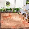Safavieh Martha Stewart Machine Made Area Rug, Terracotta / Beige Contemporary Style Easy Care In Orange