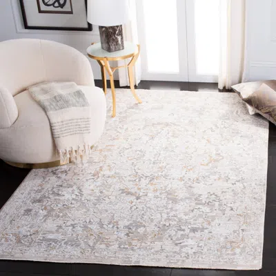 Safavieh Martha Stewart Sabrina Machine Made Area Rug, Ivory / Beige Traditional Style Easy Care In Neutral