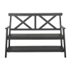 Safavieh Mayer Patio Collection Bench In Black