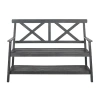 Safavieh Mayer Patio Collection Bench In Gray