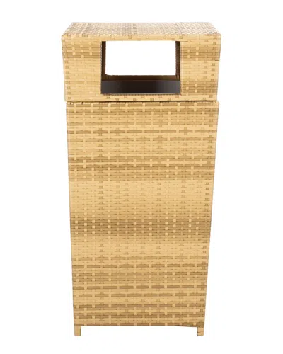 SAFAVIEH SAFAVIEH MAZELI OUTDOOR TRASH BIN