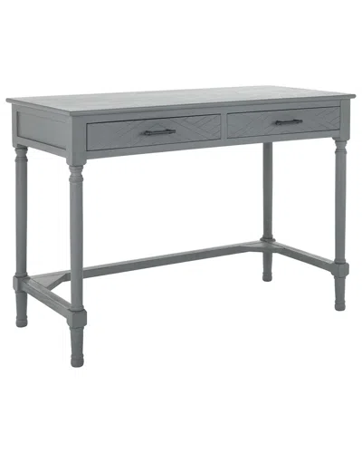 Safavieh Mckinlee 2 Drawer Desk In Grey