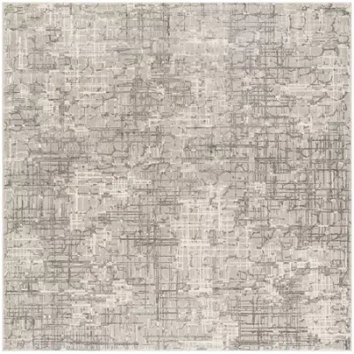 Safavieh Meadow Collection Samuel Abstract Square Area Rug In Gray