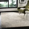 Safavieh Meadow Machine Made Area Rug, Ivory / Grey Contemporary Style Easy Care In Neutral