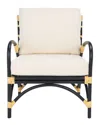 Safavieh Meara Accent Chair With Cushion In White