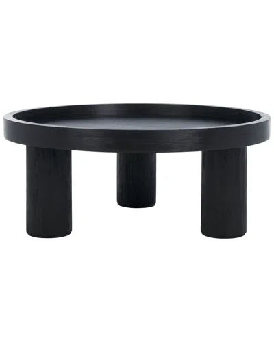 Safavieh Meek 3 Leg Round Coffee Table In Black