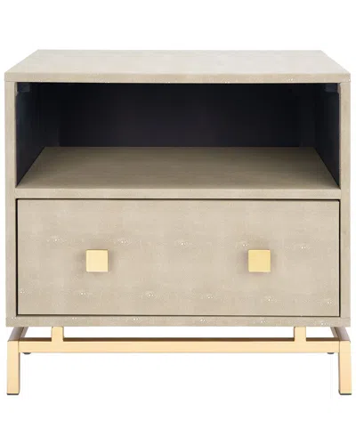 SAFAVIEH SAFAVIEH MEILANA 1 SHELF 1-DRAWER NIGHTSTAND