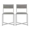 Safavieh Menken Dining Collection 2-pc. Upholstered Dining Chair In Gray