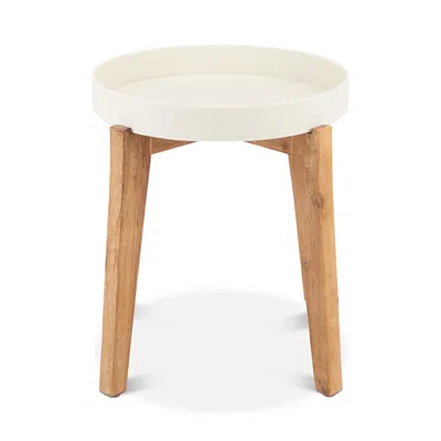 Safavieh Menria Outdoor Side Table In Beige