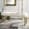 Safavieh Mera Faux Sheepskin Bench