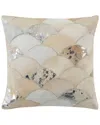 SAFAVIEH SAFAVIEH METALLIC SCALE COWHIDE PILLOW