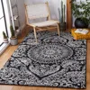Safavieh Metro Hand Made Area Rug, Black / Ivory Traditional Style Non-shedding In Black