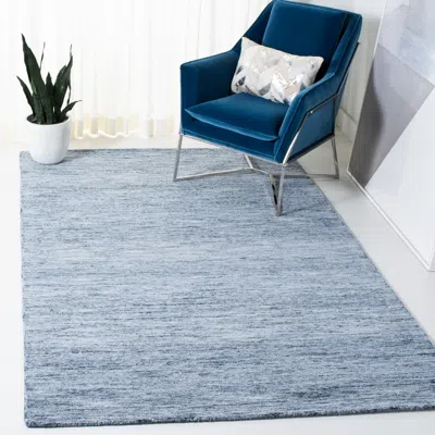 Safavieh Metro Hand Made Area Rug, Blue Solid / Tonal Style Non-shedding