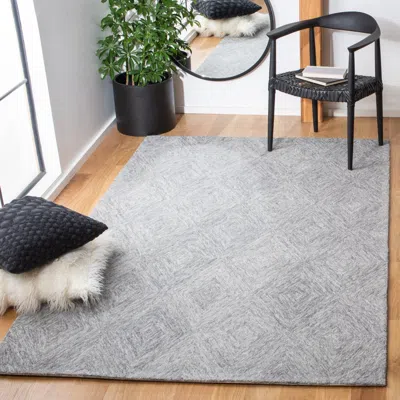 Safavieh Metro Hand Made Area Rug, Grey Contemporary Style Non-shedding In Blue