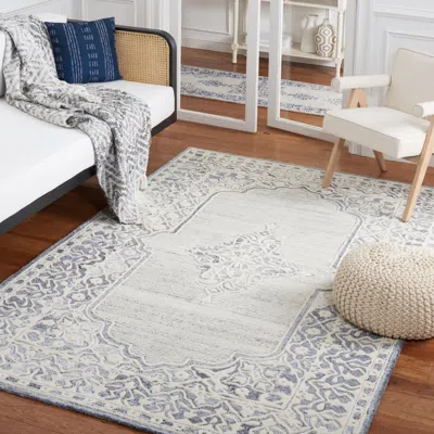 Safavieh Metro Hand Made Area Rug, Grey / Ivory Traditional Style Non-shedding In Neutral