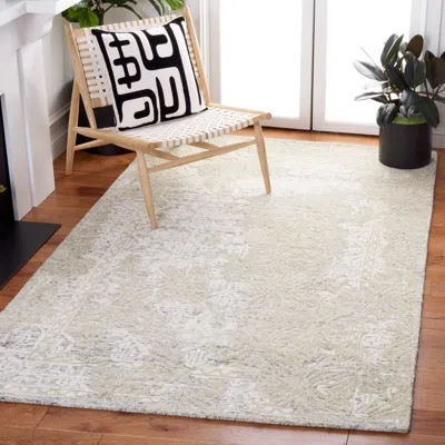 Safavieh Metro Hand Made Area Rug, Grey / Ivory Traditional Style Non-shedding In Neutral