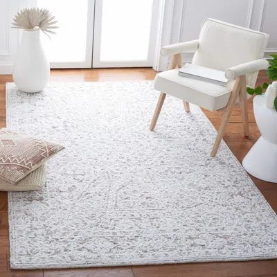 Safavieh Metro Hand Made Area Rug, Ivory / Beige Traditional Style Non-shedding In Gray