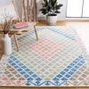 Safavieh Metro Hand Made Area Rug, Ivory / Blue Bohemian Style Non-shedding In Multi