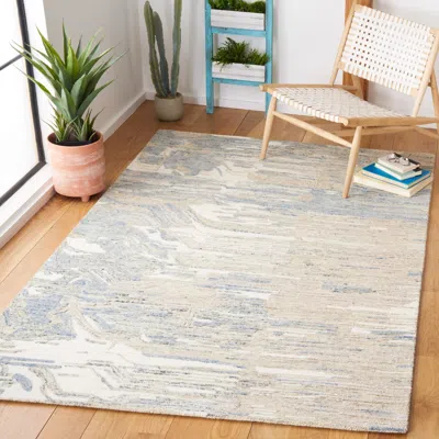 Safavieh Metro Hand Made Area Rug, Ivory / Natural Contemporary Style Non-shedding In Gray