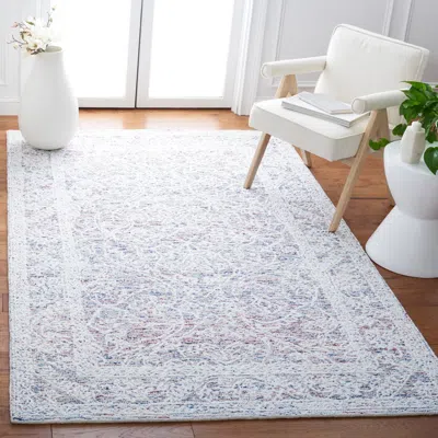 Safavieh Metro Hand Made Area Rug, Ivory / Red Traditional Style Non-shedding In White