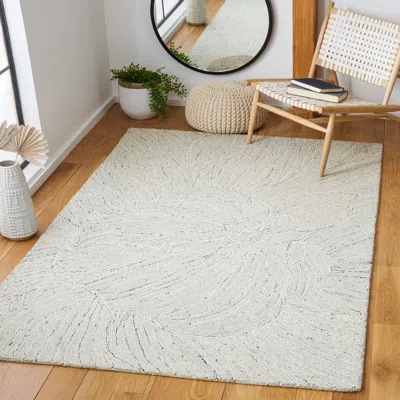 Safavieh Metro Hand Made Area Rug, Light Blue / Ivory Contemporary Style Non-shedding In Gray