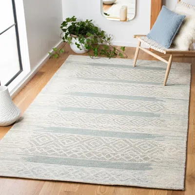 Safavieh Metro Hand Made Area Rug, Natural / Light Grey Bohemian Style Non-shedding In Multi