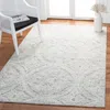 Safavieh Metro Hand Made Area Rug, Natural / Light Grey Transitional Style Non-shedding In White