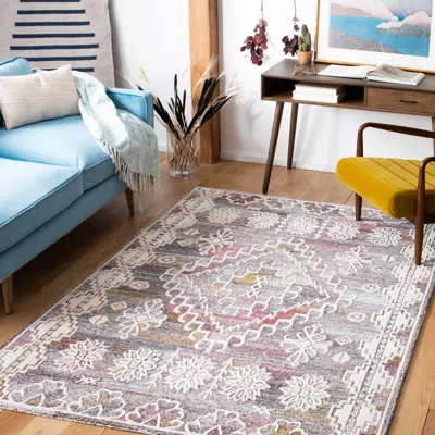 Safavieh Metro Hand Made Area Rug, Red / Ivory Traditional Style Non-shedding In Multi