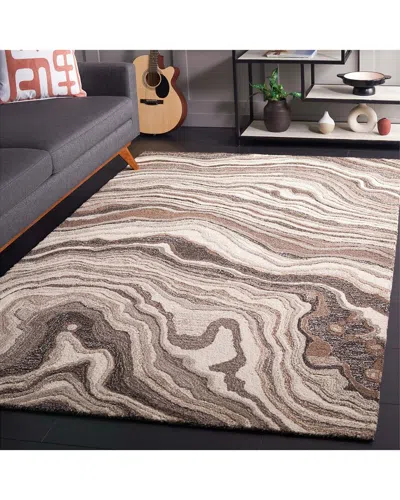 Safavieh Metro Wool & Cotton Rug In Brown