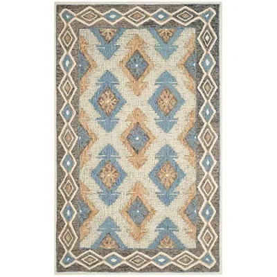Safavieh Micro-loop Collection Romeo Geometric Square Area Rug In Multi