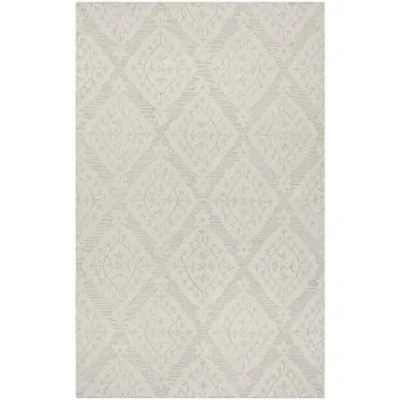 Safavieh Micro-loop Collection Tracery Damask Area Rug In Gray