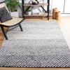 Safavieh Micro-loop Hand Made Area Rug, Black / Ivory Contemporary Style Non-shedding In Blue