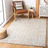Safavieh Micro-loop Hand Made Area Rug, Blue / Green Bohemian Style Non-shedding In Neutral