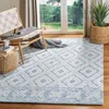 Safavieh Micro-loop Hand Made Area Rug, Blue / Ivory Bohemian Style Non-shedding In Blue
