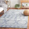 Safavieh Micro-loop Hand Made Area Rug, Blue / Ivory Bohemian Style Non-shedding In Blue