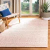 Safavieh Micro-loop Hand Made Area Rug, Pink / Ivory Bohemian Style Non-shedding In Pink
