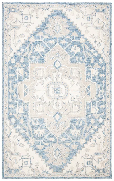 Safavieh Micro-loop Handmade Rug In Blue